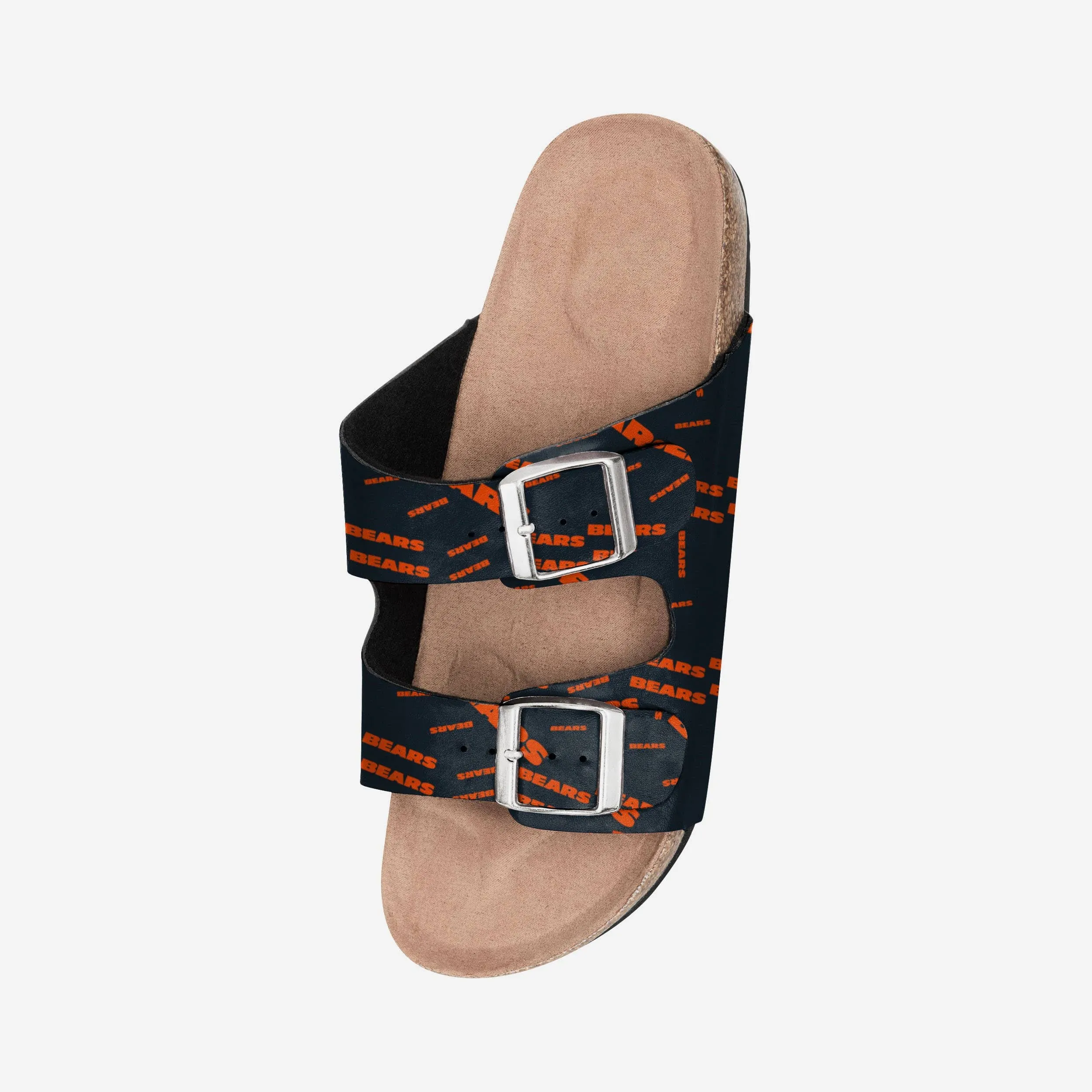 Chicago Bears Womens Mini Print Double Buckle Sandal