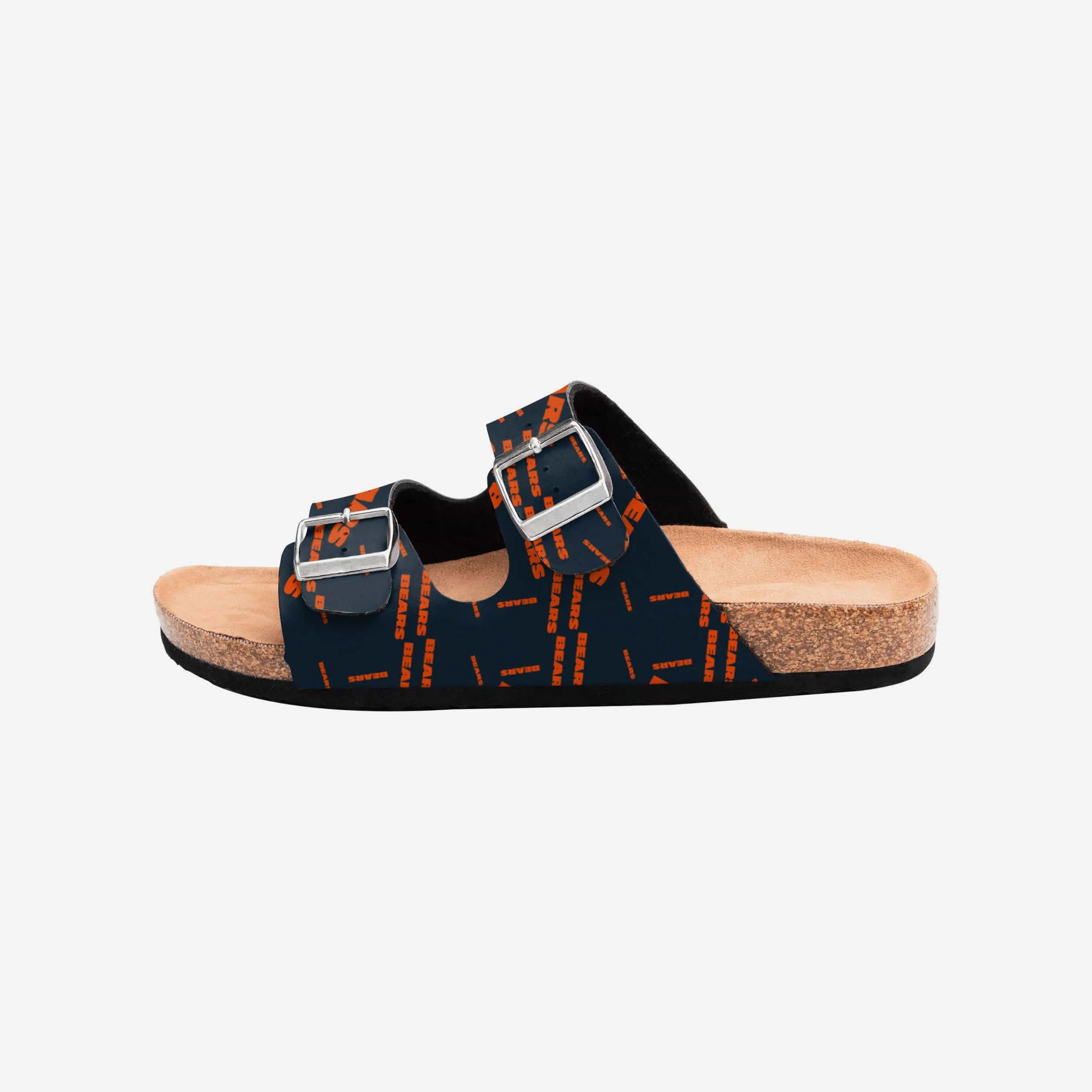 Chicago Bears Womens Mini Print Double Buckle Sandal