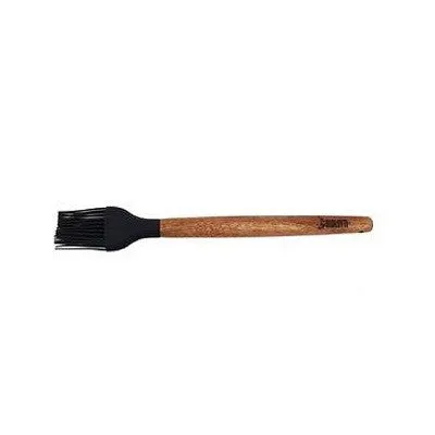 Classica St Clare Utensils - Acacia Handle with Black Silicone - Pastry Brush