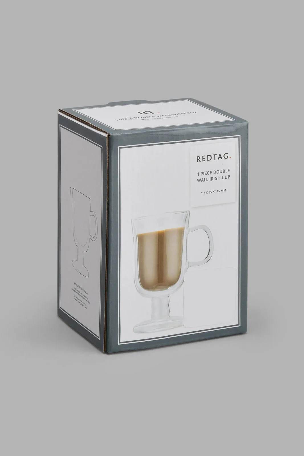 Clear Double Wall Irish Mug (260ml)