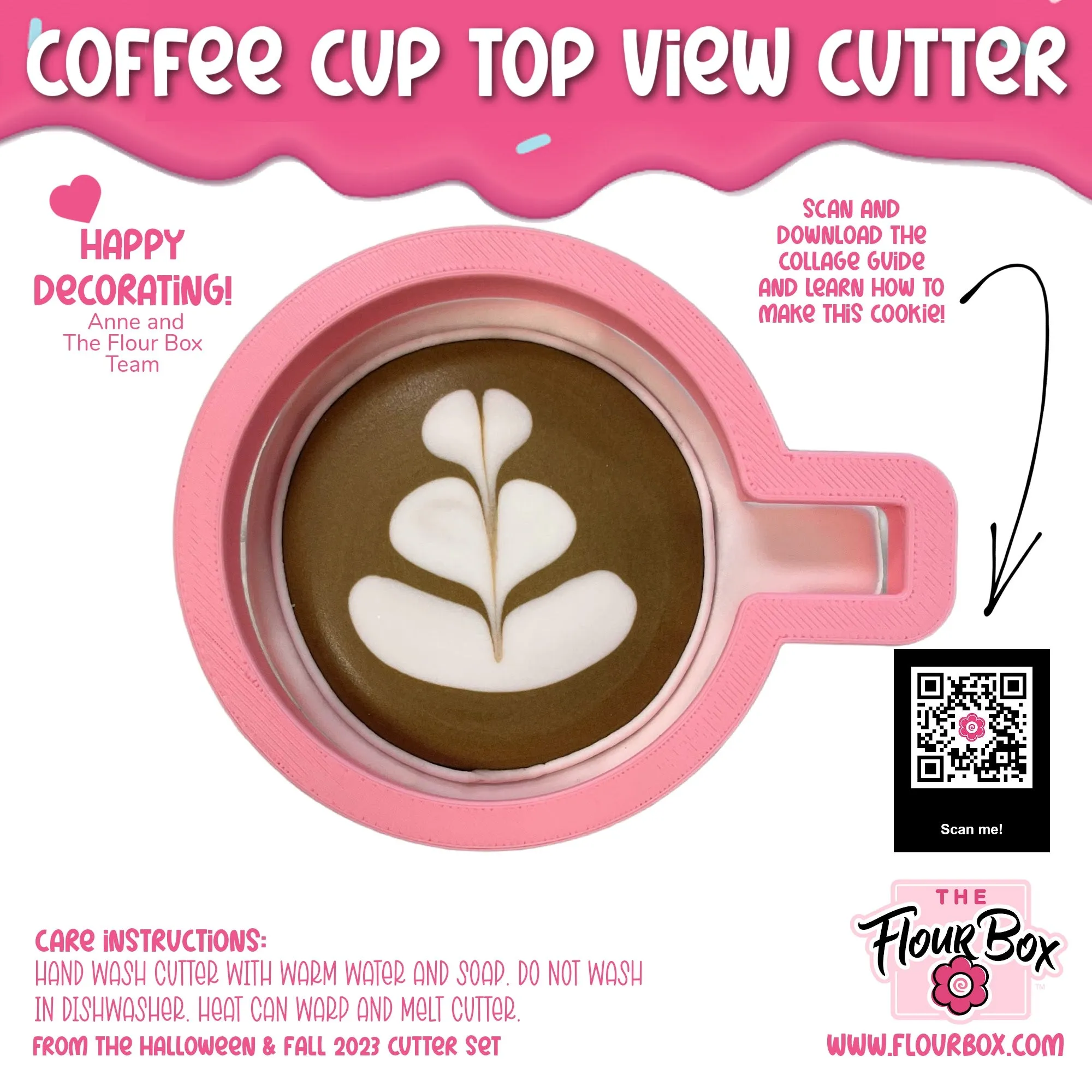 Coffee Cup Top View Cookie Cutter