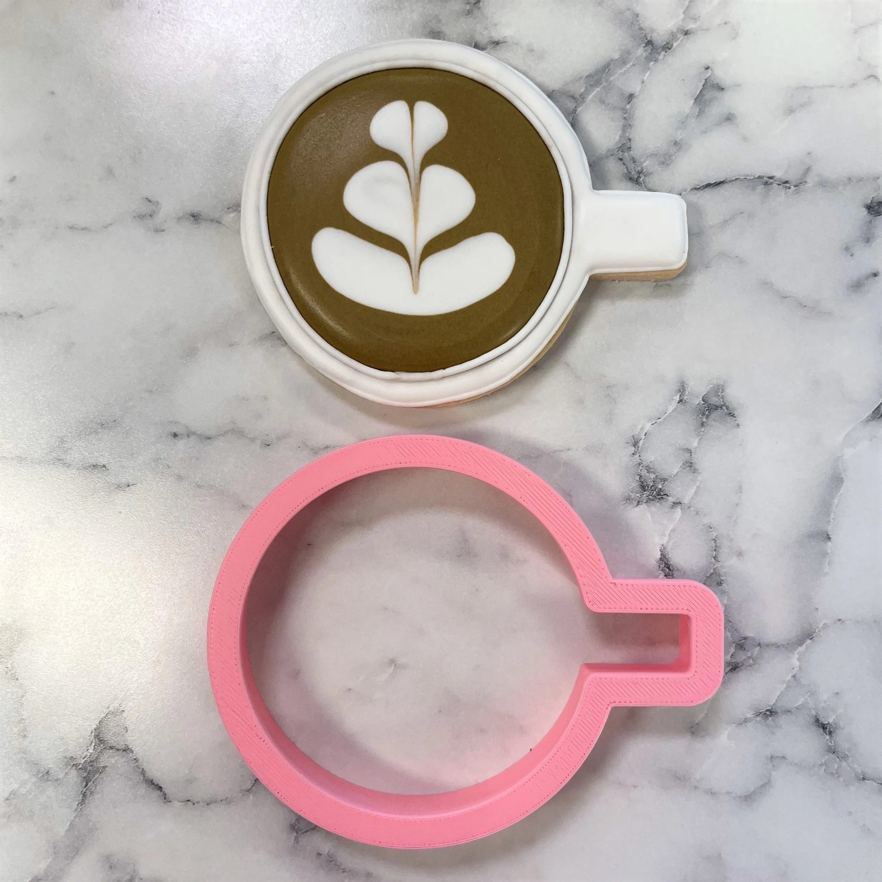 Coffee Cup Top View Cookie Cutter