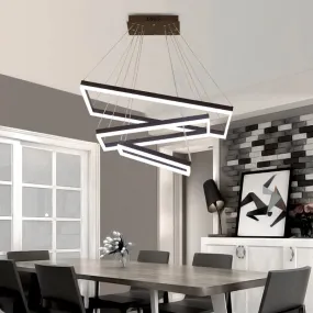 Contemporary Acrylic LED Pendant Coffee Chandelier Lamp - 3/4/5 Tiers