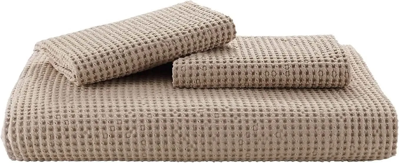 Cotton Waffle Weave Duvet Cover Set