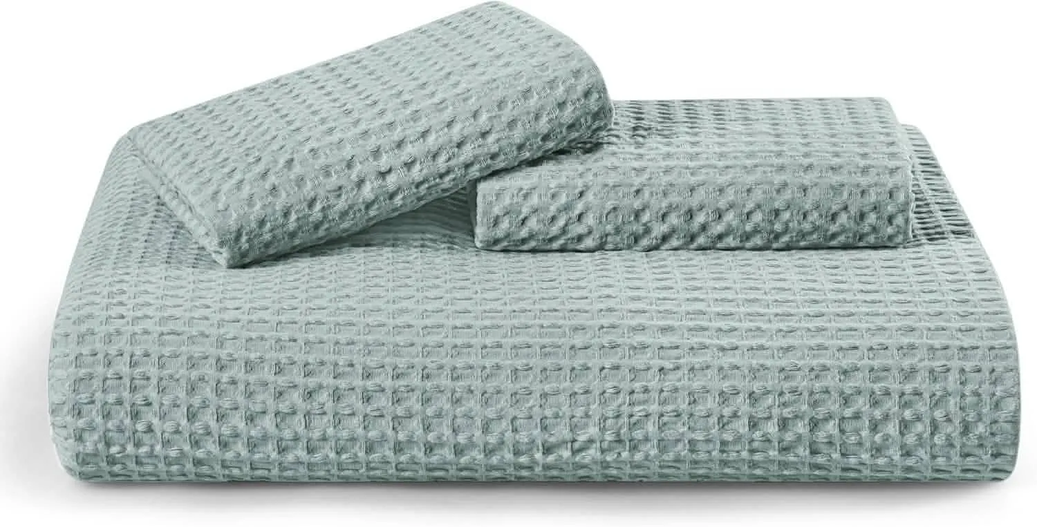 Cotton Waffle Weave Duvet Cover Set