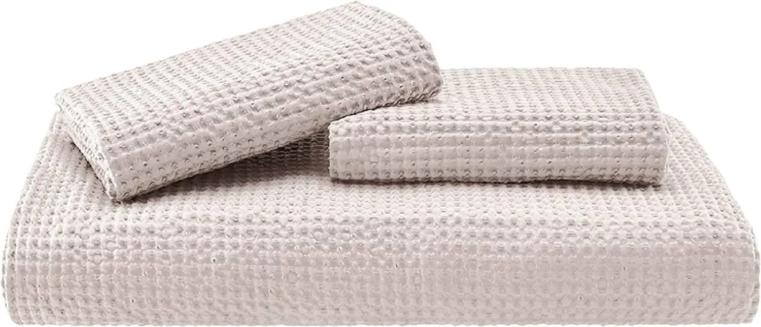 Cotton Waffle Weave Duvet Cover Set