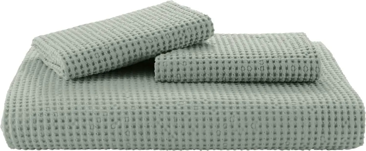 Cotton Waffle Weave Duvet Cover Set