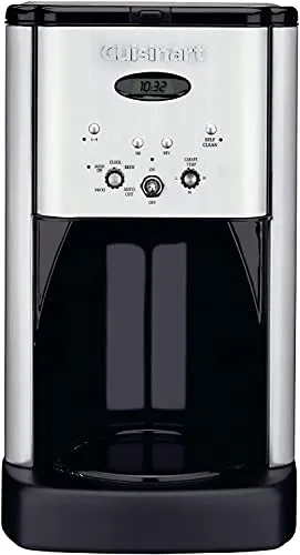 Cuisinart DCC-1200P1 Brew Central 12-Cup Programmable Coffeemaker Coffee Maker, Carafe, Brushed Chrome