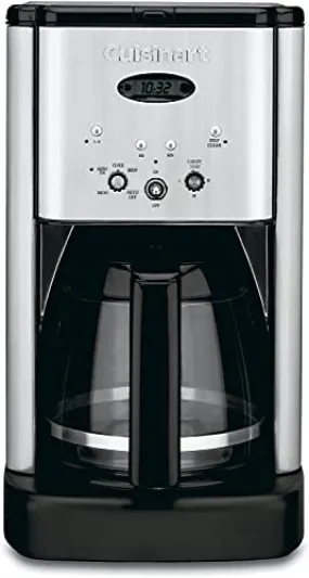 Cuisinart DCC-1200P1 Brew Central 12-Cup Programmable Coffeemaker Coffee Maker, Carafe, Brushed Chrome