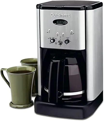 Cuisinart DCC-1200P1 Brew Central 12-Cup Programmable Coffeemaker Coffee Maker, Carafe, Brushed Chrome