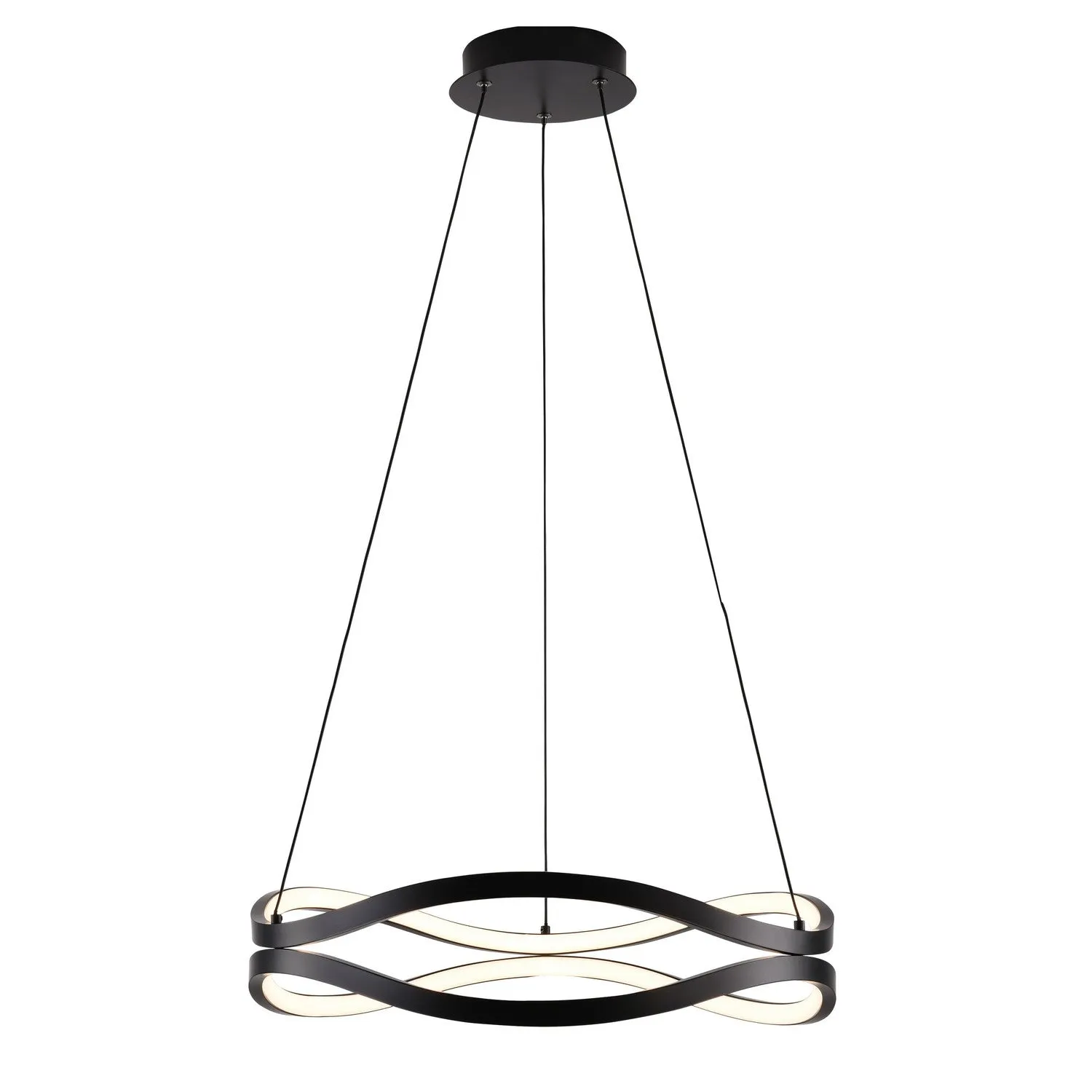 Curvo LED Pendant in Black