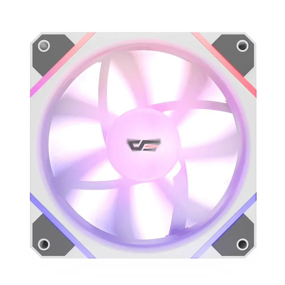 darkFlash DM12 Reverse Pro 120mm ARGB PWM 反葉 Case Fan - White 白色 (TH-DM12RWP)