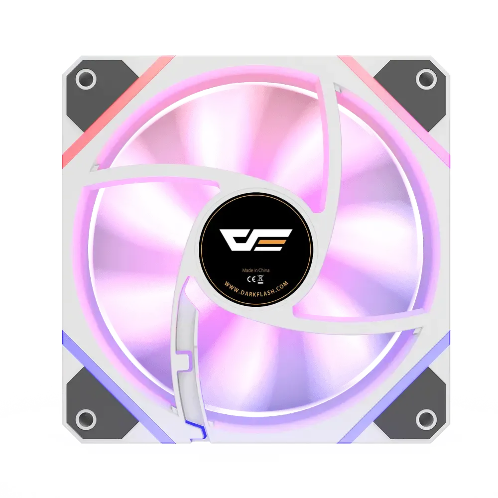 darkFlash DM12 Reverse Pro 120mm ARGB PWM 反葉 Case Fan - White 白色 (TH-DM12RWP)