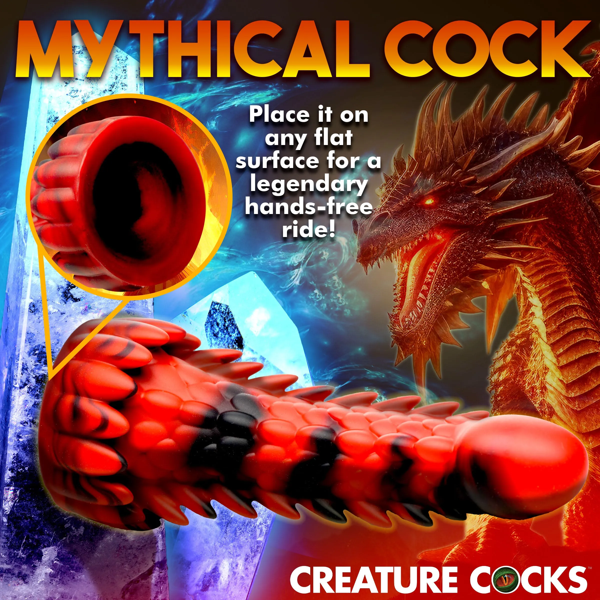 Demon Rising Scaly Dragon Dildo