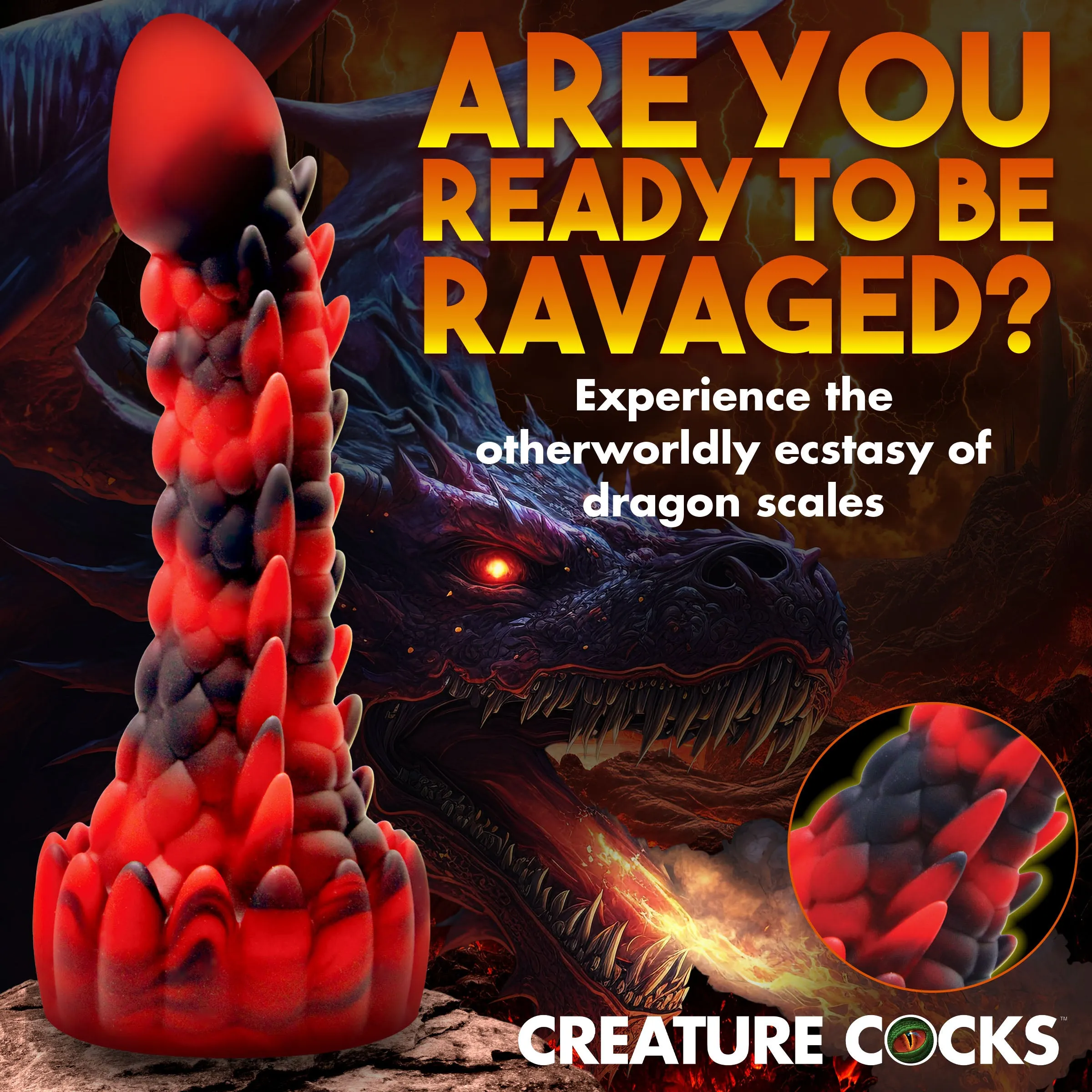 Demon Rising Scaly Dragon Dildo