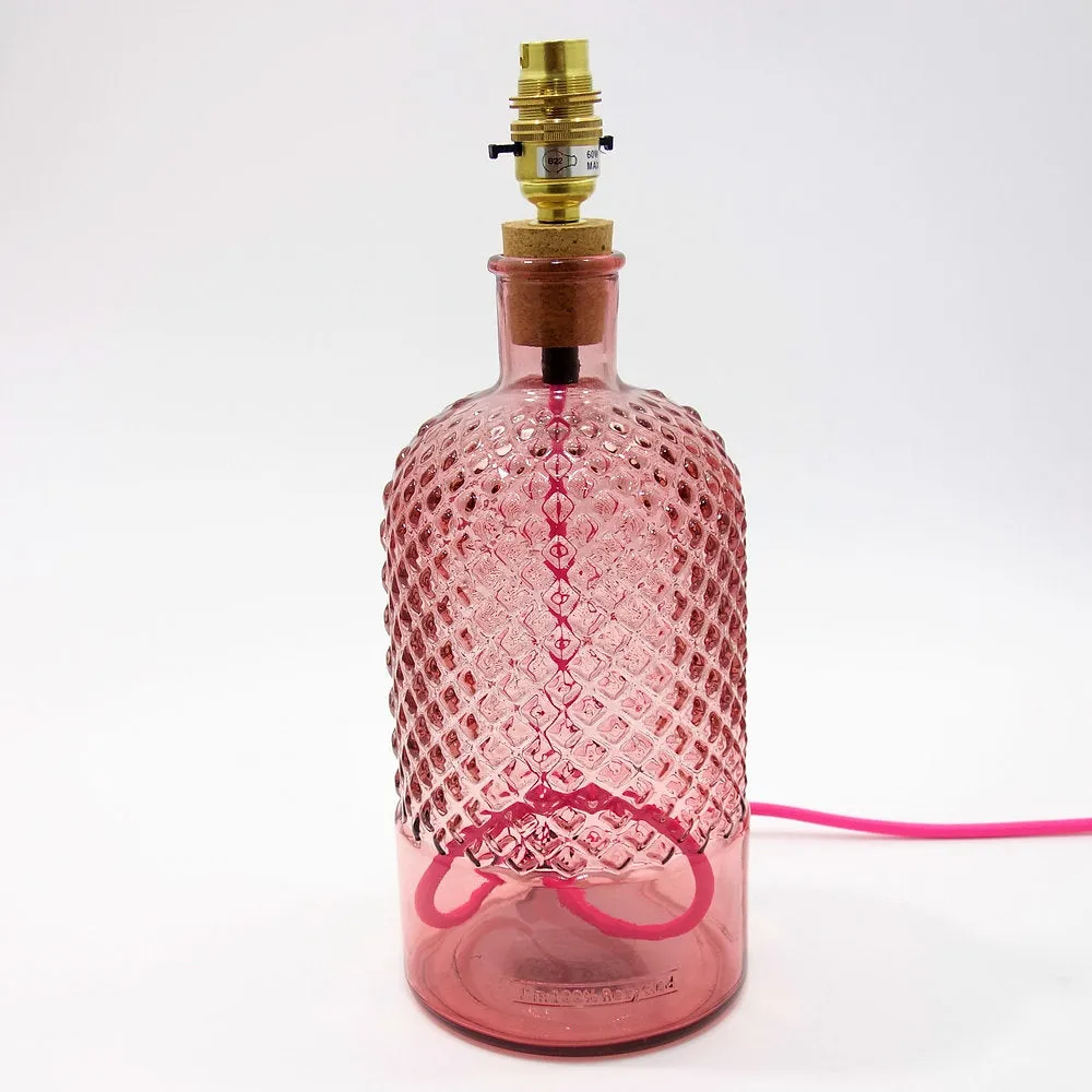 Diamond Glass Bottle Lamps