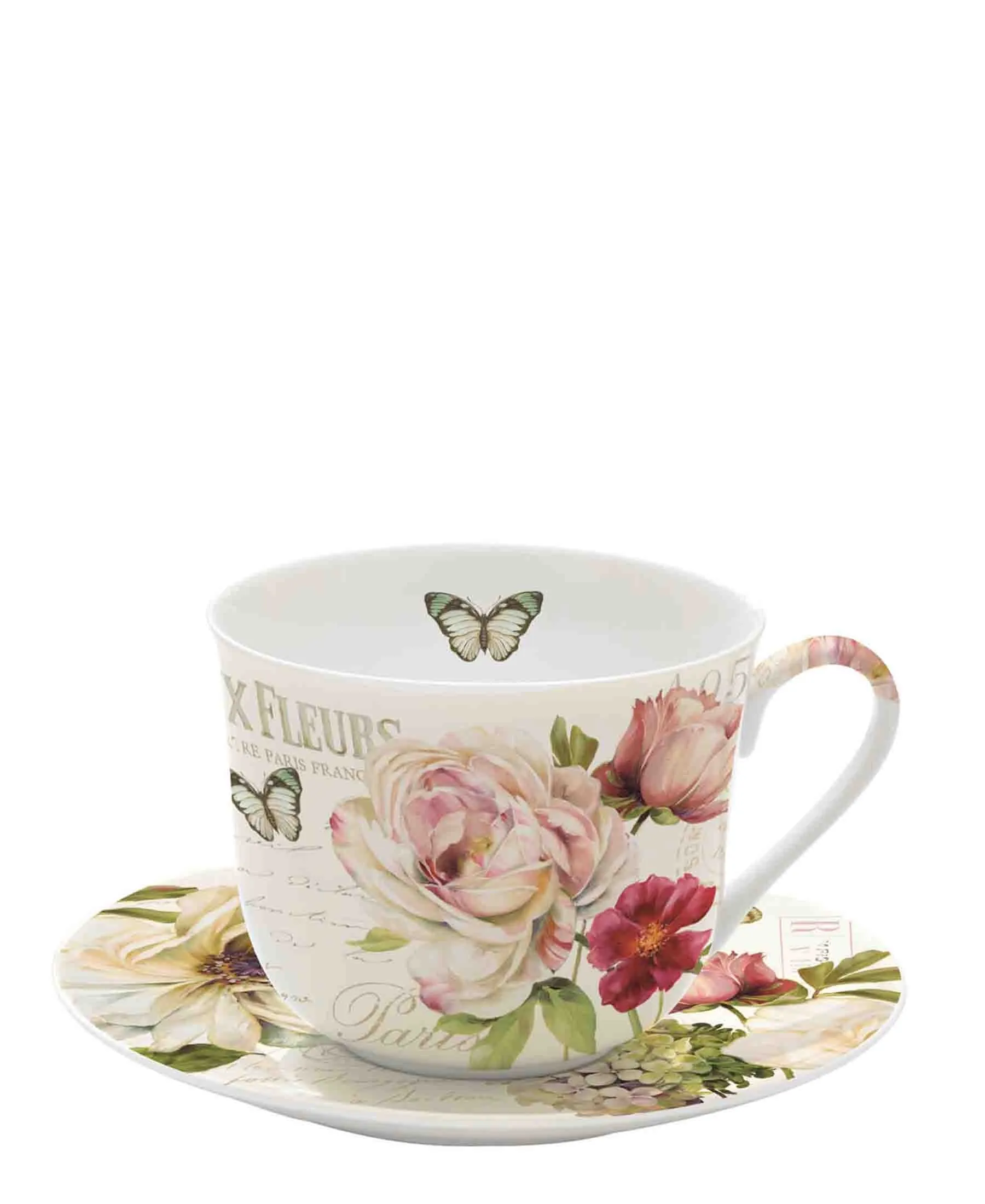 Easy Life 2 Piece Cup & Saucer Set - White