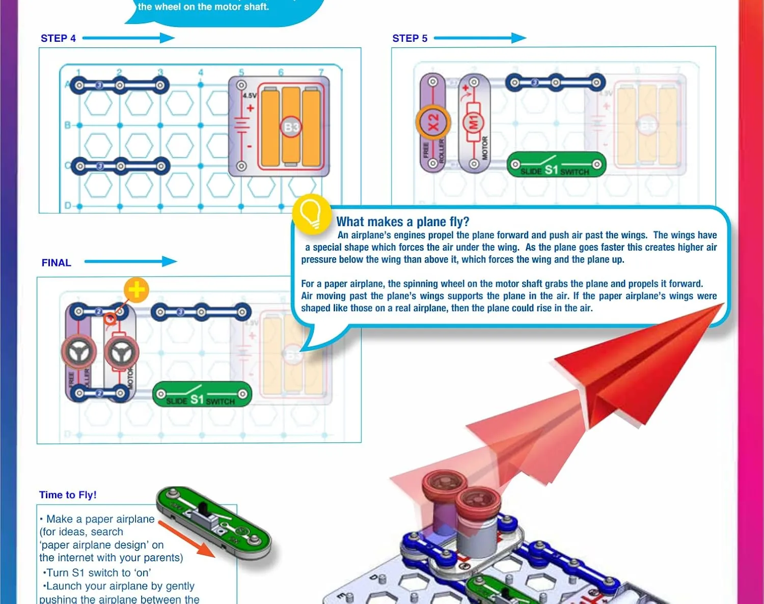 Elenco Snap Circuits Flight Deck, Launch Paper Airplanes