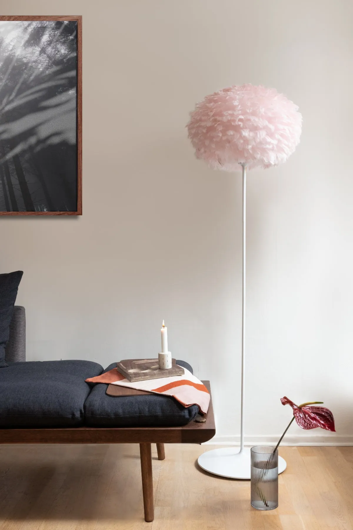 EOS Floor Lamp, Light Rose