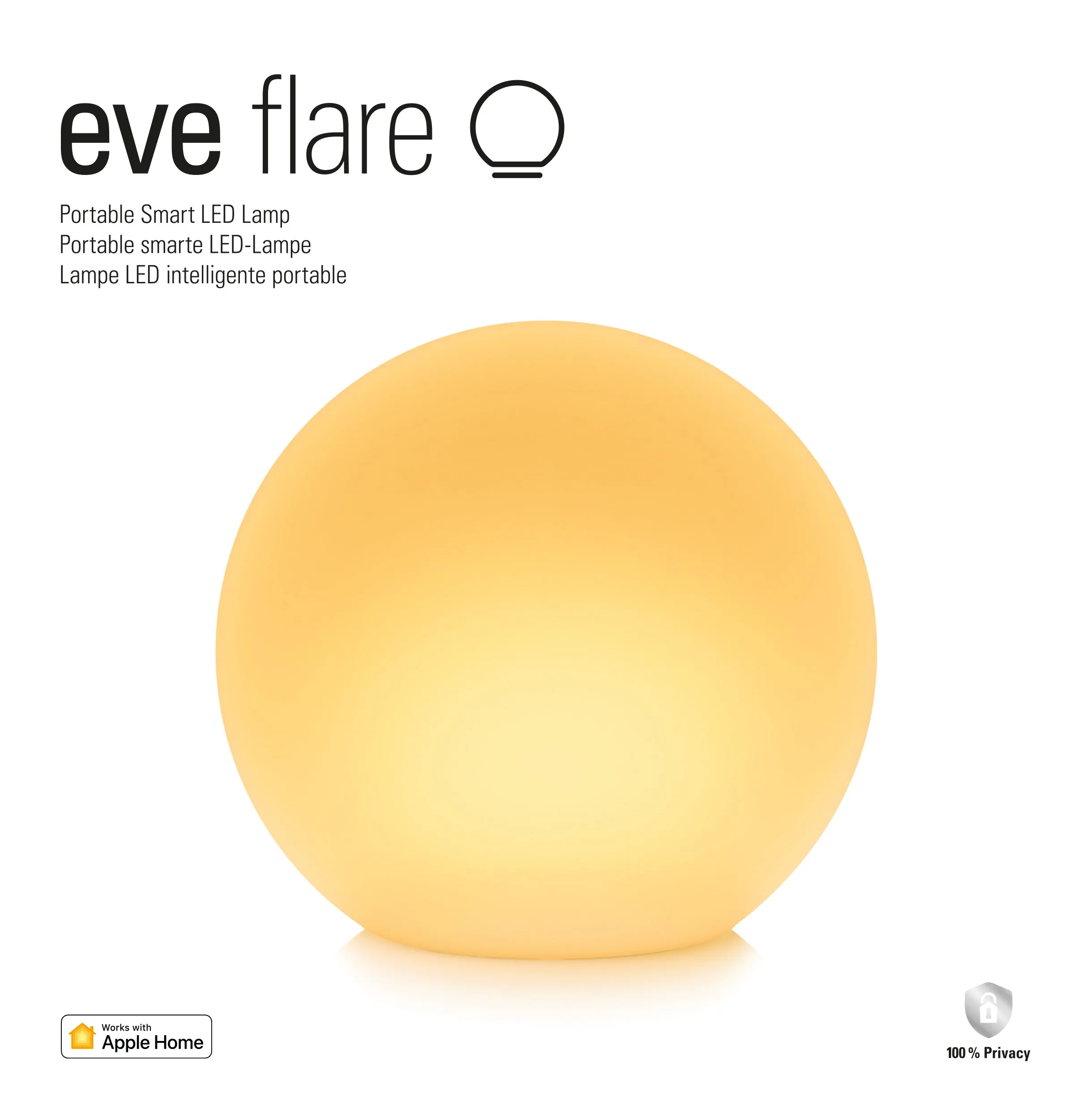 Eve Flare - Portable Smart LED Lamp with Apple HomeKit technology