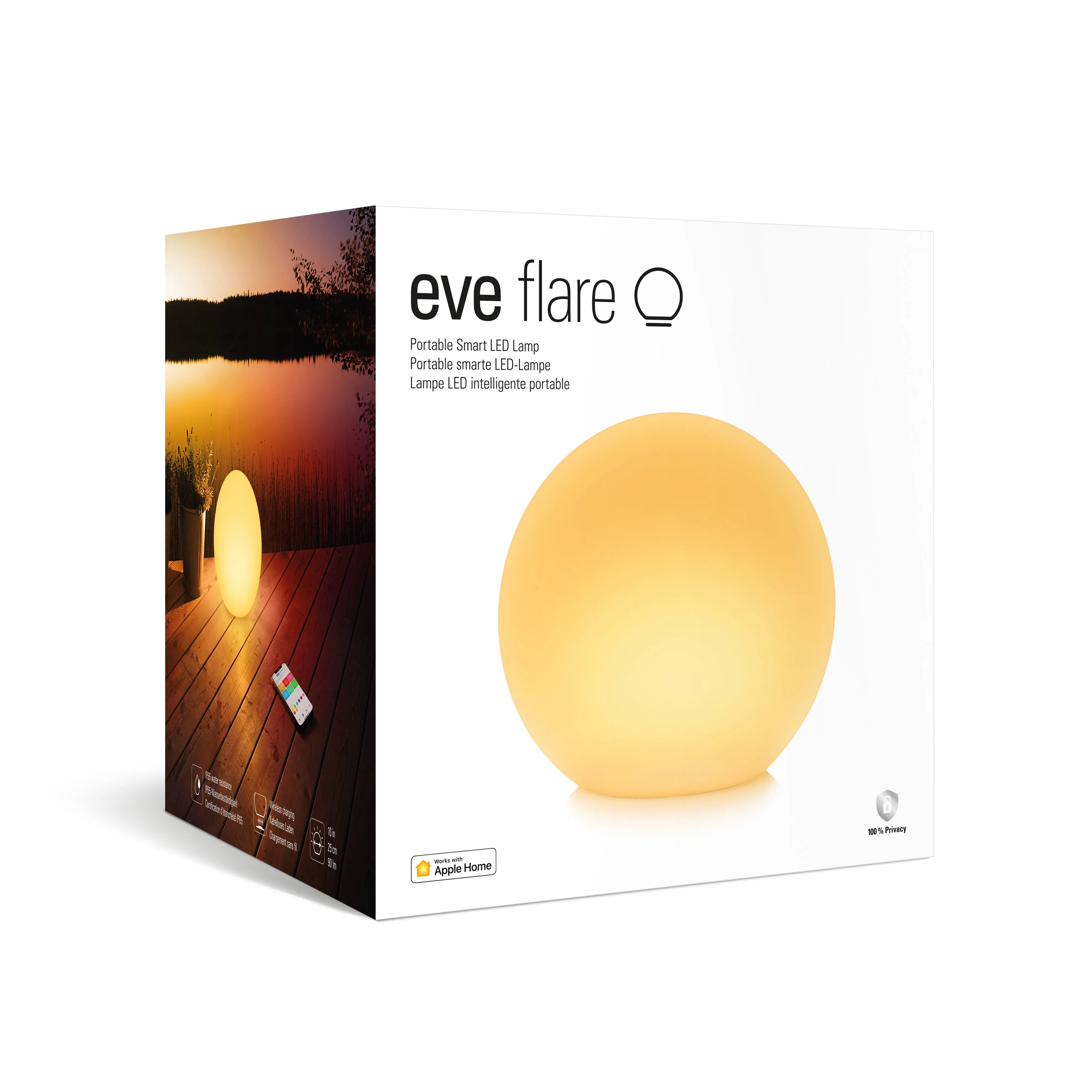 Eve Flare - Portable Smart LED Lamp with Apple HomeKit technology