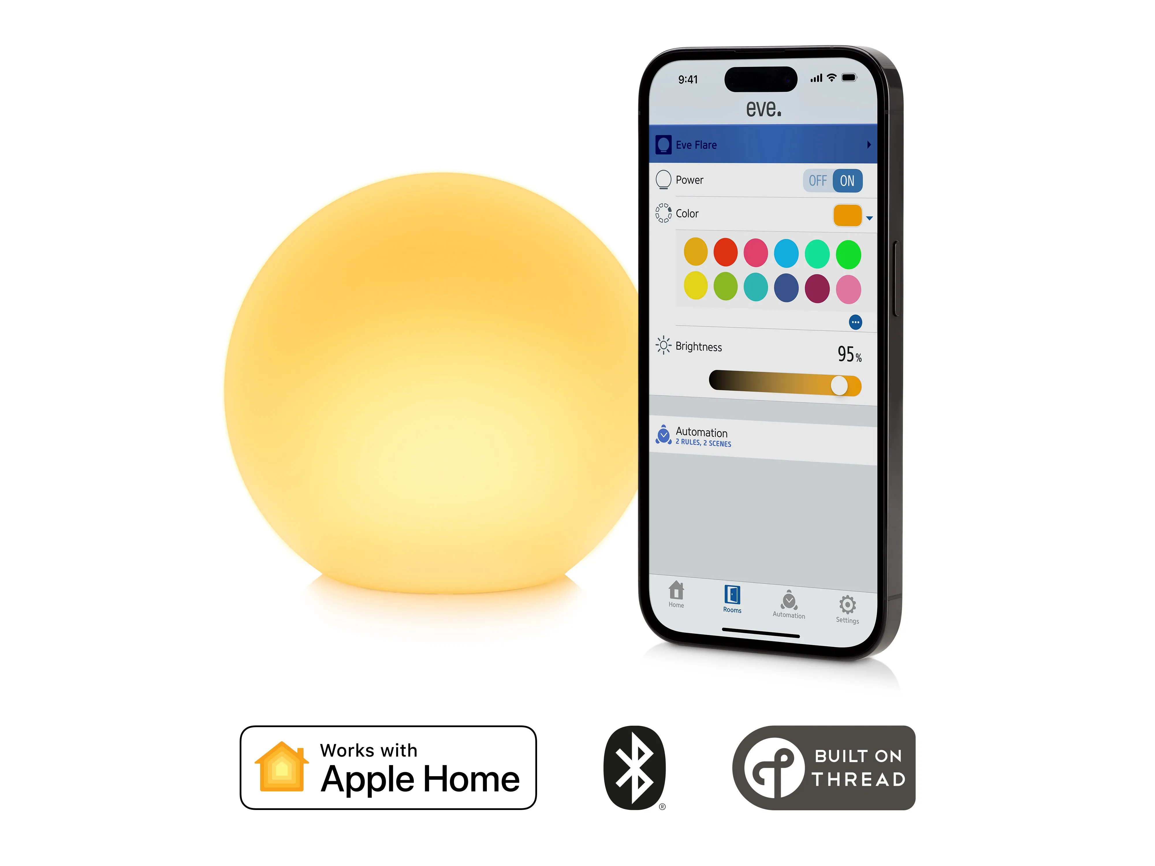 Eve Flare - Portable Smart LED Lamp with Apple HomeKit technology