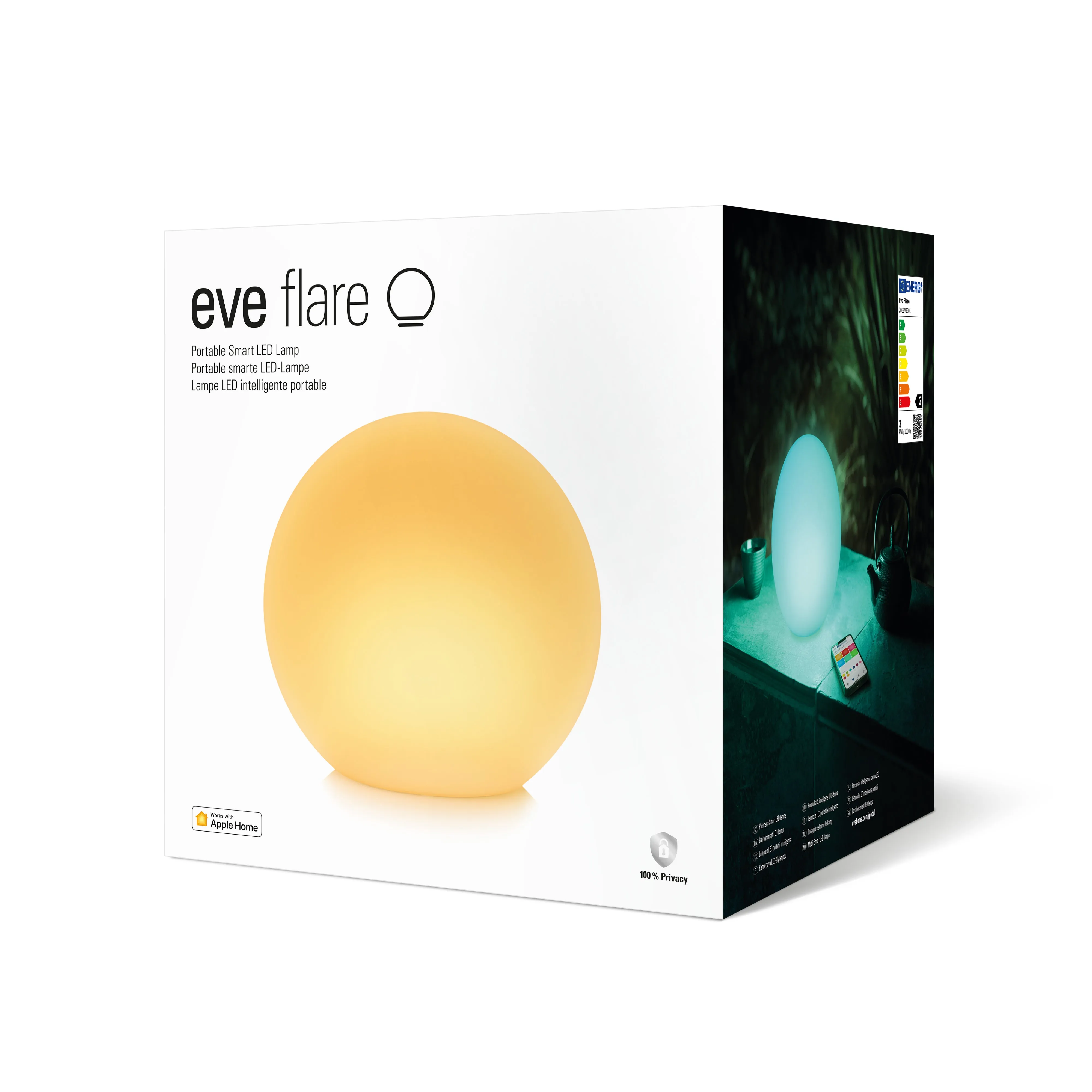 Eve Flare - Portable Smart LED Lamp with Apple HomeKit technology