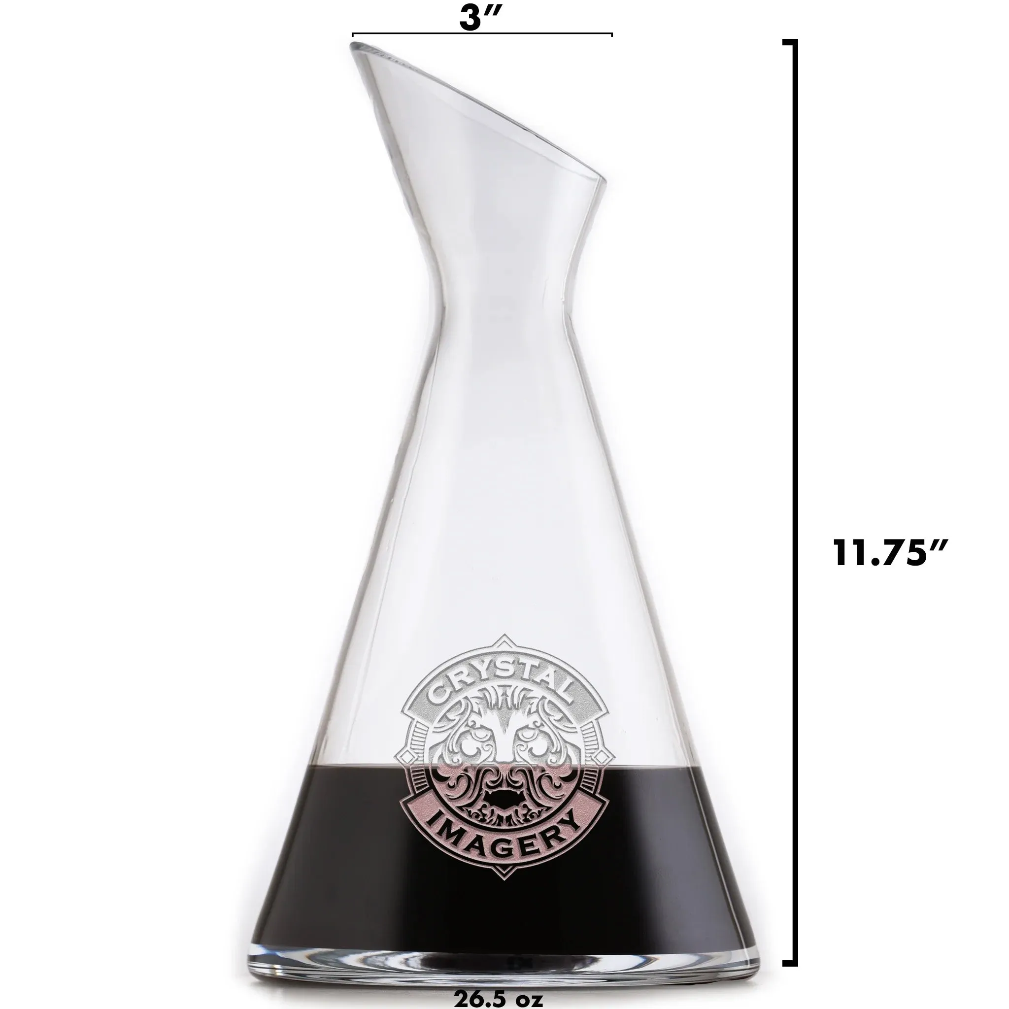 Family Tree Custom Slant Wine Carafe Decanter