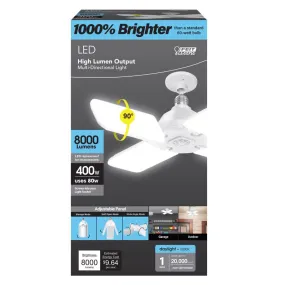 Feit Folding Panel E26 (Medium) LED Bulb Daylight 400 Watt Equivalence 1 pk