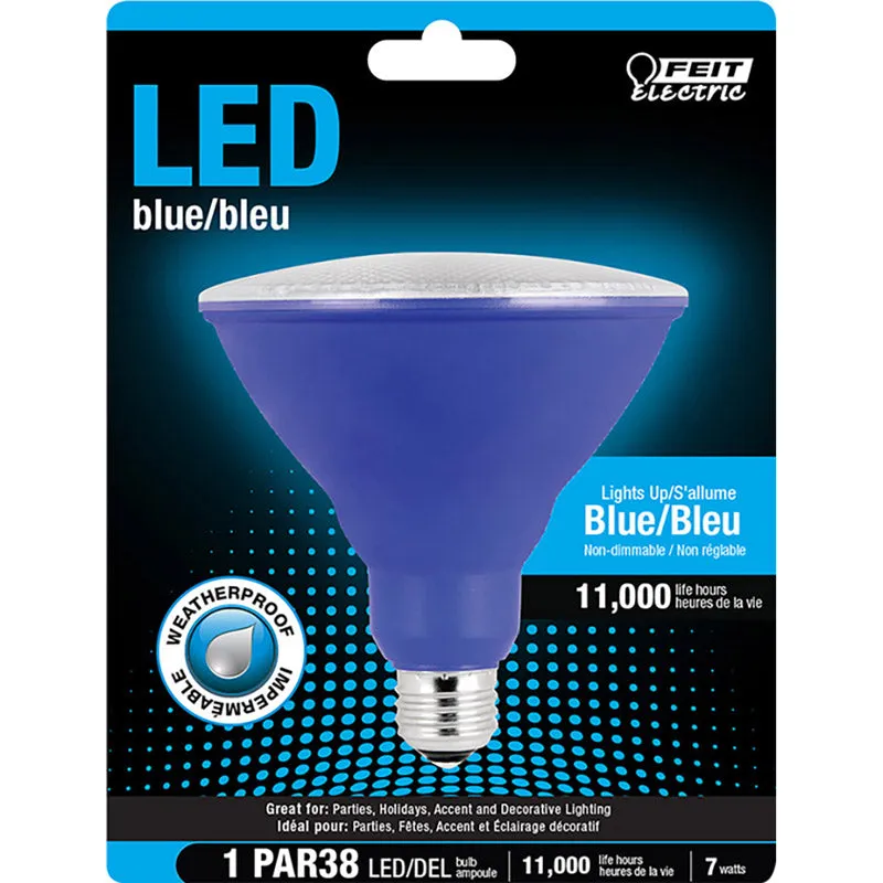 Feit PAR38 E26 (Medium) LED Bulb Blue 40 Watt Equivalence 1 pk