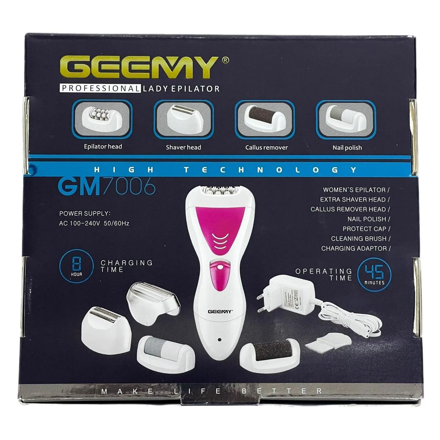 Geemy 4 In 1 Professional Lady Epitator Kit - GM7006