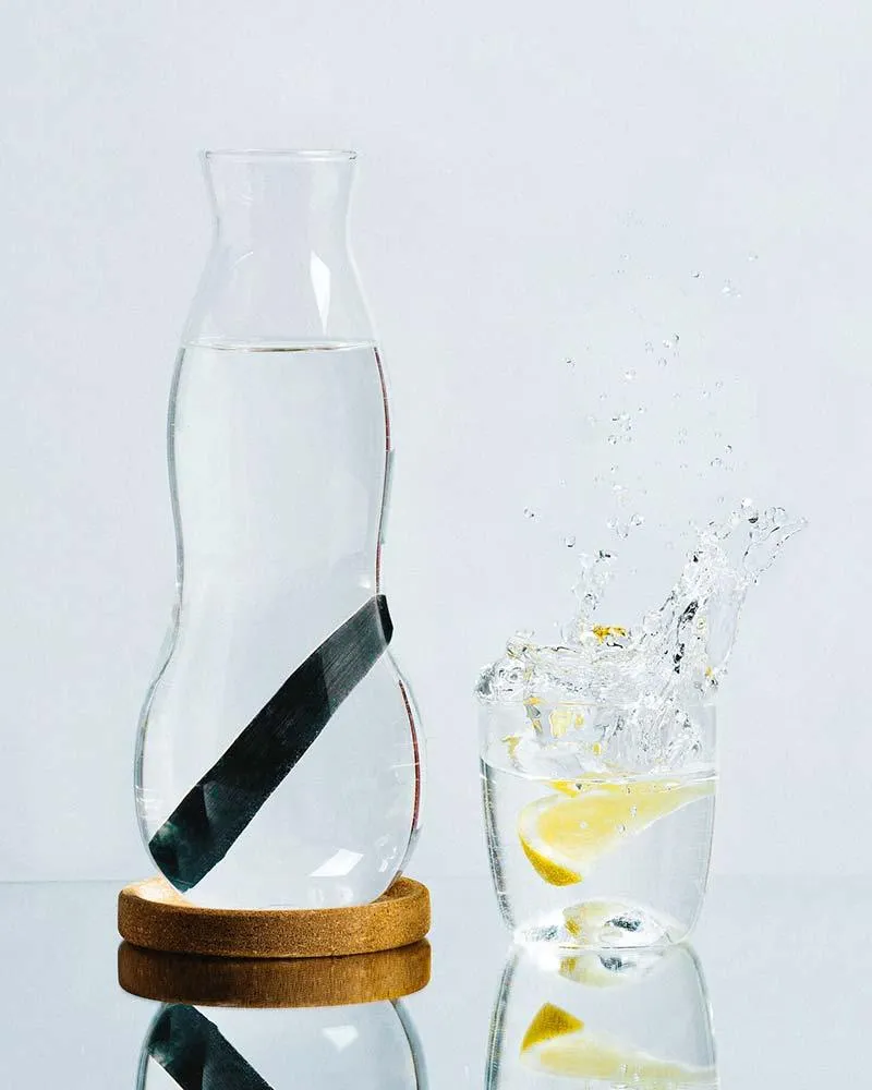 Glass Carafe 1 litre With Active Charcoal Filter