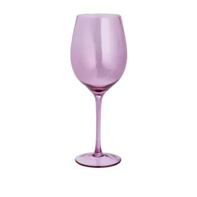 Glass Tumbler Purple 350ml Stemmed  Wine