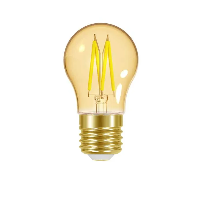 Golf E27 (3.7W) 330lm - Extra Warm White Amber LED Filament - Dimmable