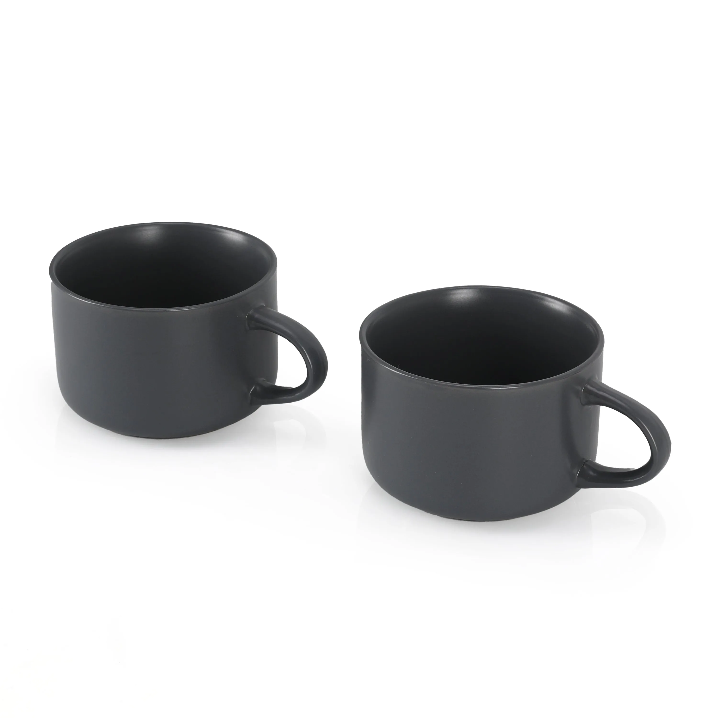 Grey Ceramic Coffee Cups