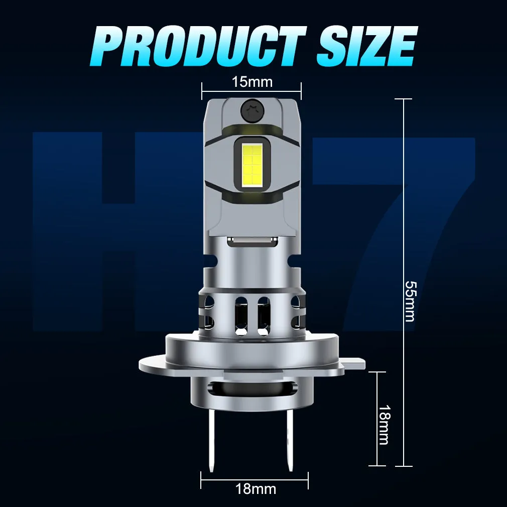 H7 LED Headlight Bulb Mini Wireless 60W 20000LM 6500K CSP for Car Headlamp Auto Diode Lamps H7 Turbo Led 12V Automobile