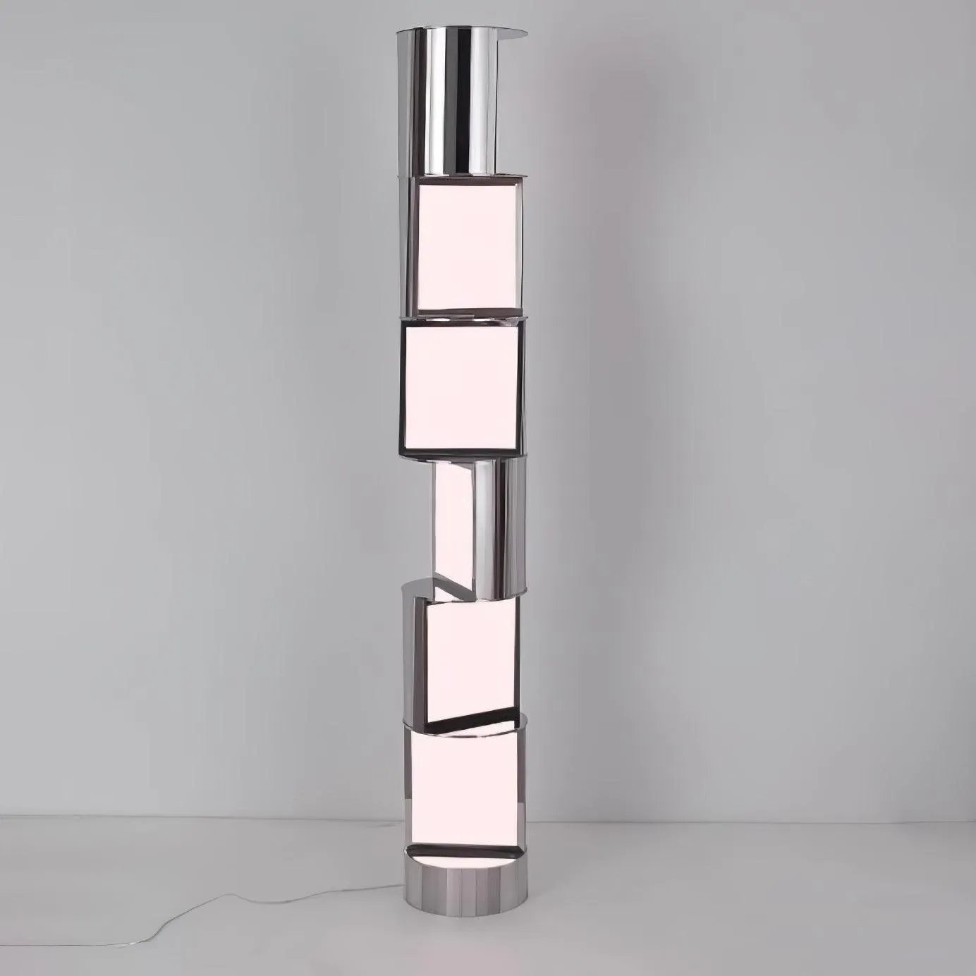 Half Cylindrical Rotating Floor Lamp