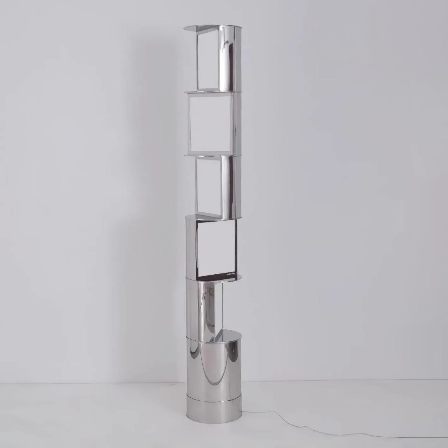 Half Cylindrical Rotating Floor Lamp