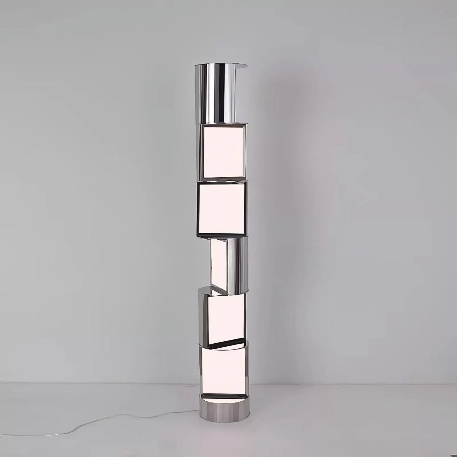 Half Cylindrical Rotating Floor Lamp