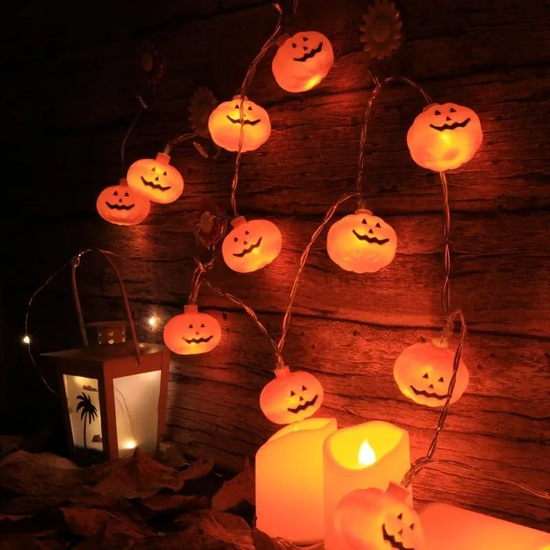 Halloween String Lights Pumpkin LED Light - Halloween Lights for Indoor and Outdoor Decoration