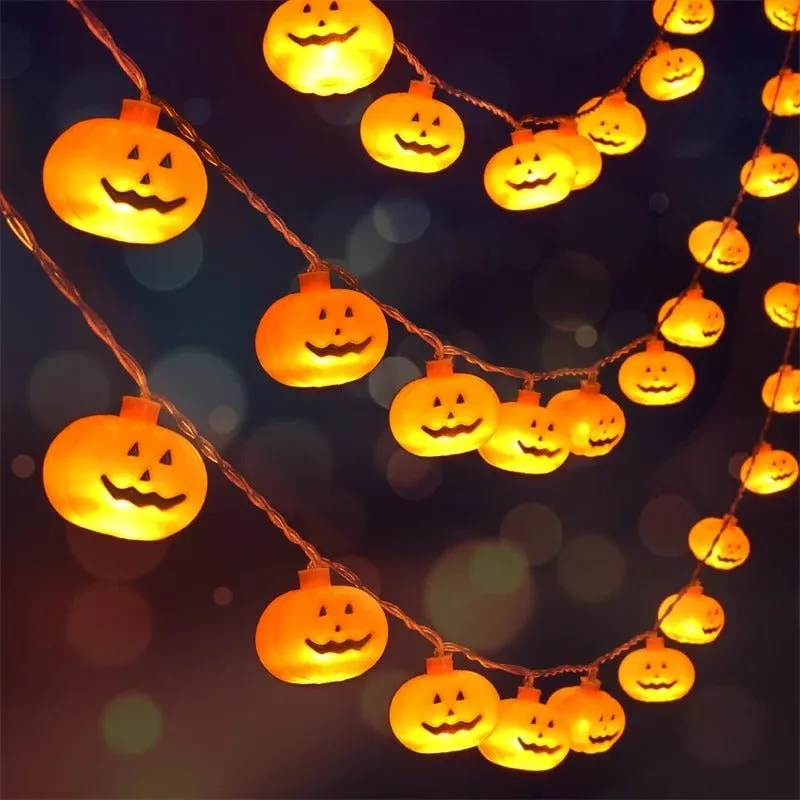 Halloween String Lights Pumpkin LED Light - Halloween Lights for Indoor and Outdoor Decoration