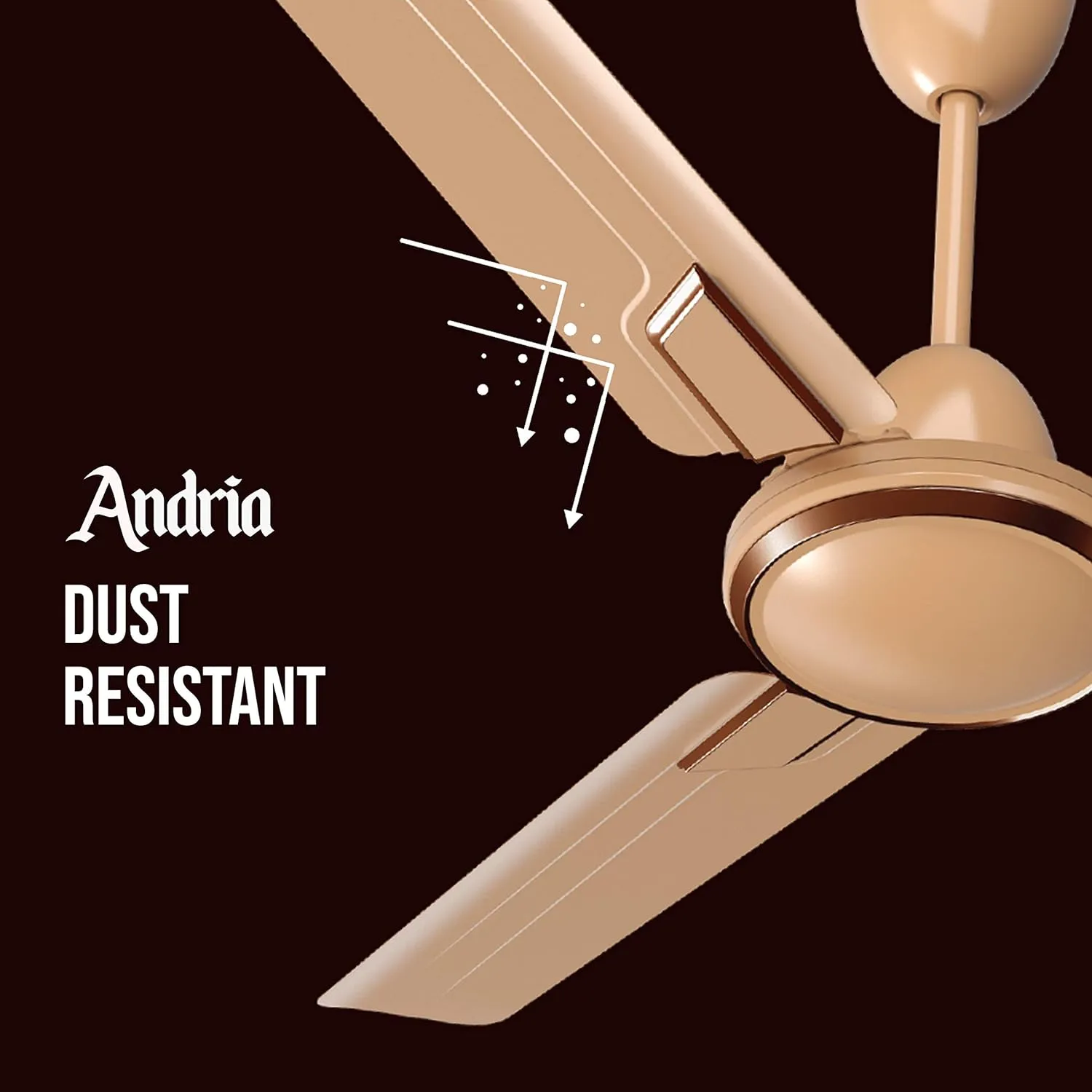 Havells Andria 1200mm Dust Resistant Ceiling Fan (Quartz)