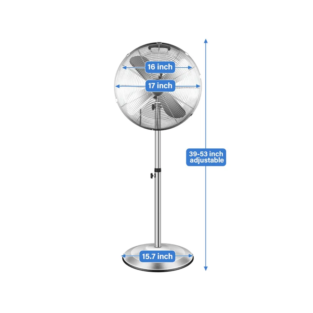 High Velocity Metal Stand Fan-16inch