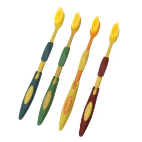 Hot Sale 4PCS Double Ultra Soft Toothbrush Bamboo Charcoal Nano Brush Teeth Cleaning Oral Hygiene Dental Care Cheap price