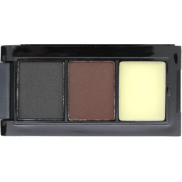 Hot Sale Professional Eye Shadow Eye Brow Makeup 2 Color Eyebrow Powder   Eyebrow Wax Palette   Brush   English Instruction