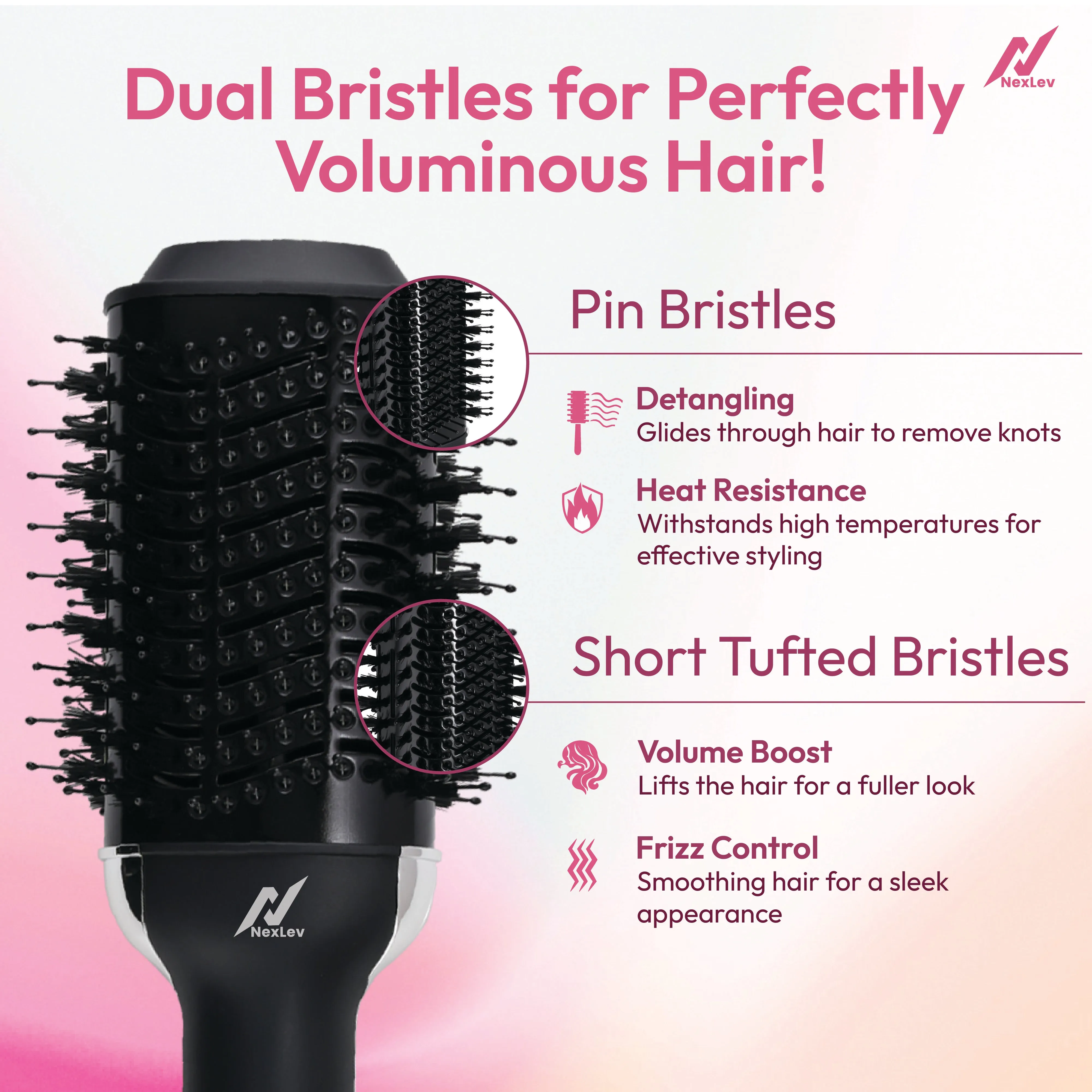 IONIC Volumizer Hair Brush | (V-01)