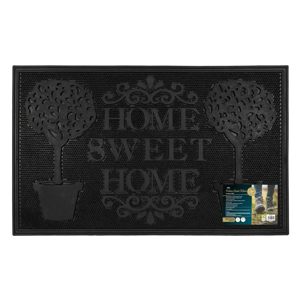 JVL Home Sweet Home Scraper Mat 40x60cm