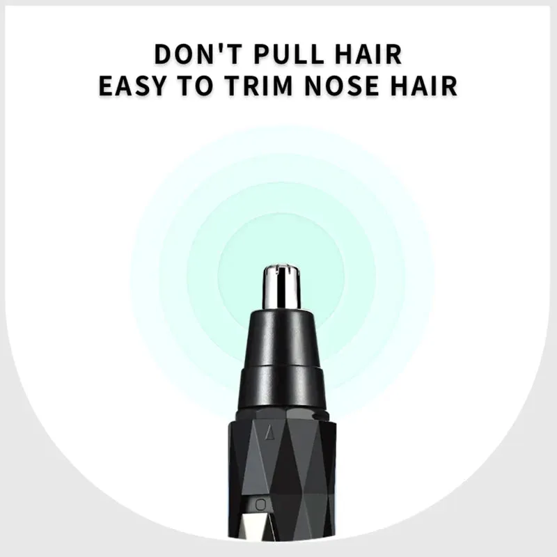 Kemei 2in1 Rechargeable Trimmer-Nose, Hair, & Beard