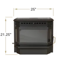 KOZI Pellet Stove Insert: Baywin