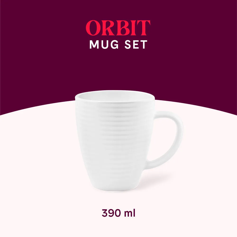 Larah By Borosil Orbit Mug, White